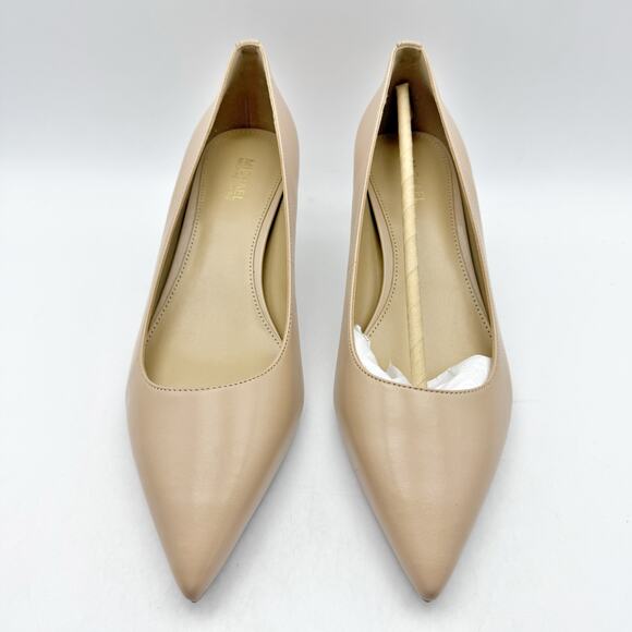 Michael Kors Womens Alina Flex Kitten Pump US 7 M Blush Beige Leather NIB - Picture 7 of 13